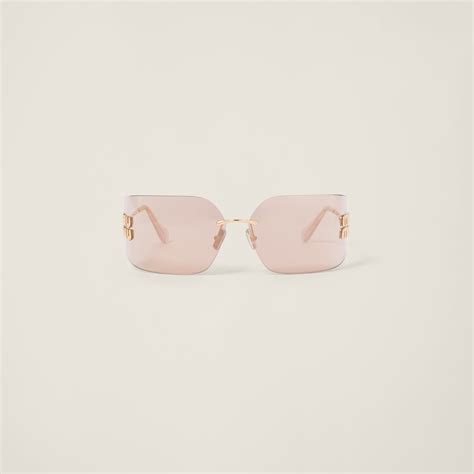 miu miu rose gold|Rose Gold Lenses Miu Miu Runway Sunglasses .